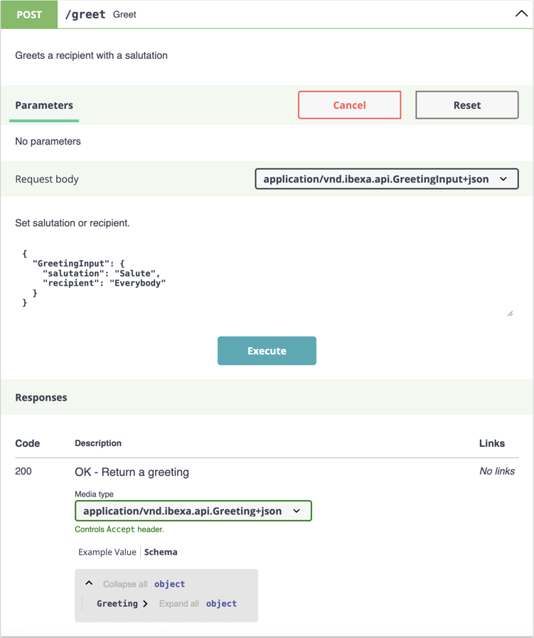 Example of test from live doc