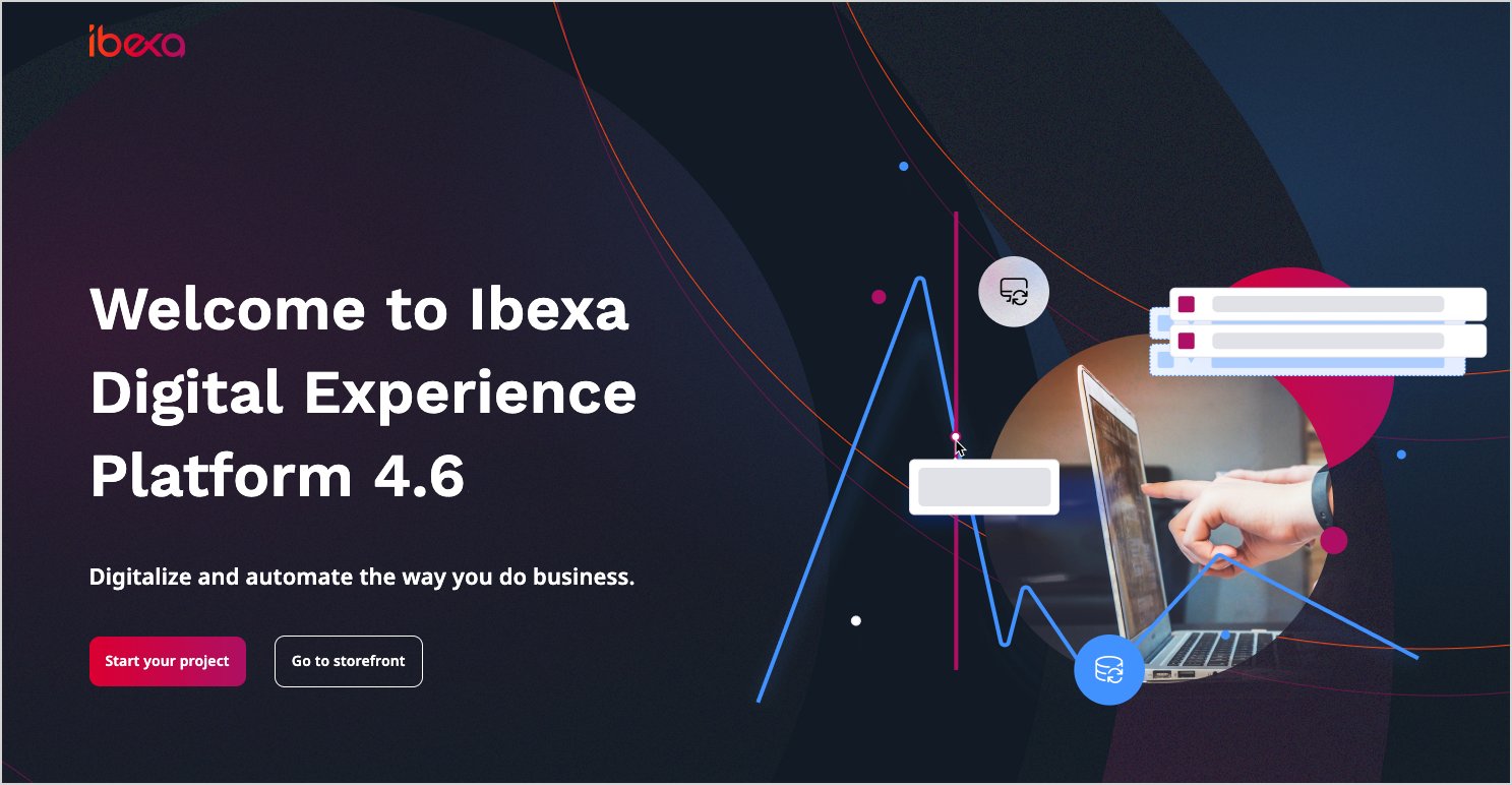 Front page after clean installation